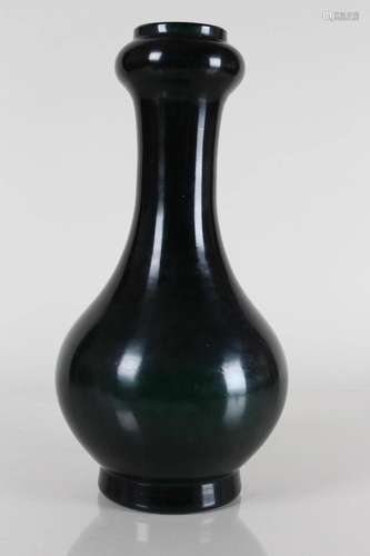 A Chinese Porcelain Black-coding Fortune Vase