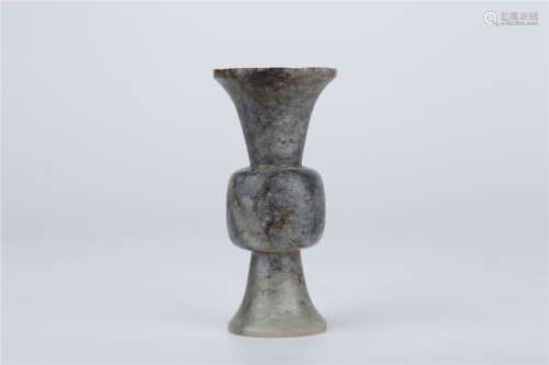 A Antique Jade Flower Vase, Han Dyn.