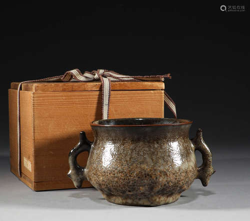 Song Dynasty, official kiln, double ear censer