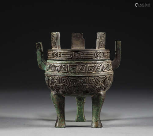 Han Dynasty, sterling silver tripod
