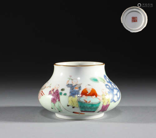 Qing Dynasty, pastel water bowl