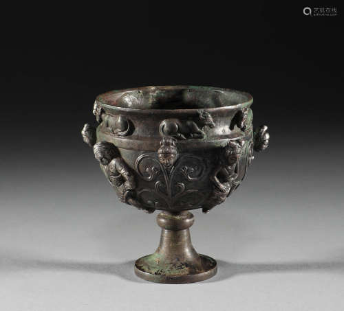 Tang Dynasty, sterling silver cup