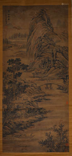 Zhao Yong, ink and silk scroll