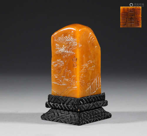 Tian Huangshi seal in Qing Dynasty