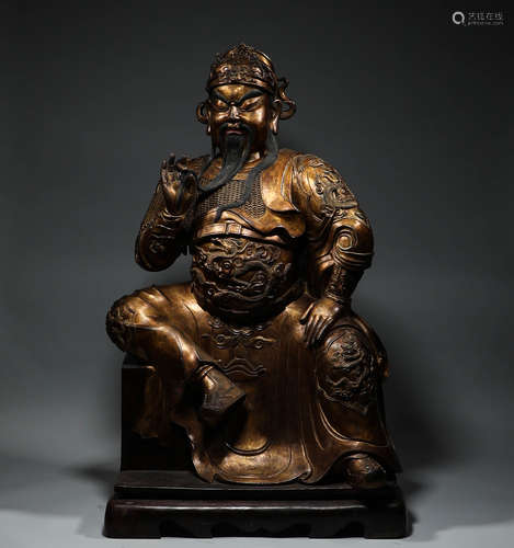 In the 15th century, the bronze gilded statue of Guan Gong