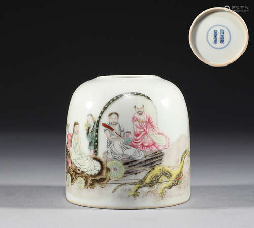 Qing Dynasty, pastel character story, water bowl