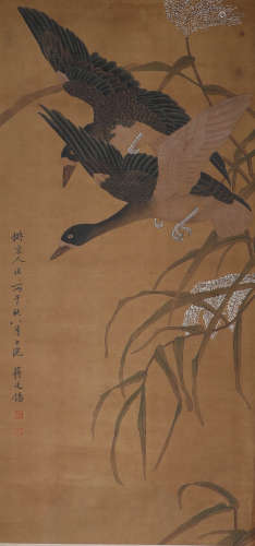 Jiang Tingxi, ink and silk scroll