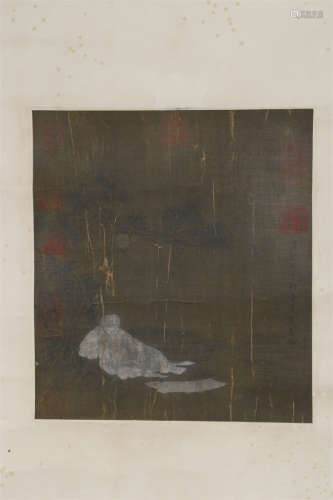 An Arhat Painting on Silk by Wu Daozi.