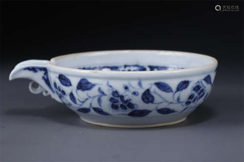 A Blue-and-White Porcelain Vessel 