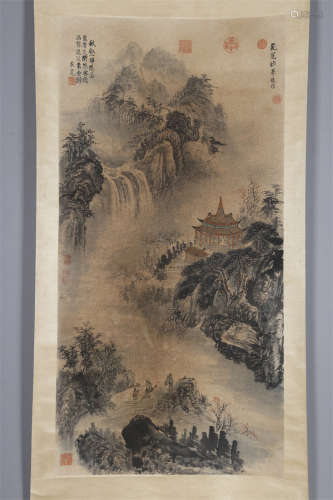 A Landscape Painting on Paper by Fan Kuan.