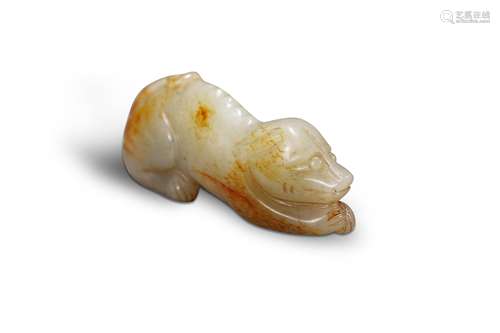 Carved Hetian Jade Hound