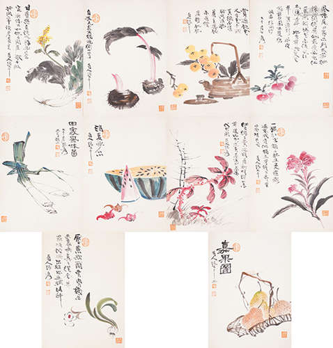 Zhang Daqian, Chinese Flower Painting Album