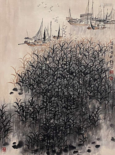 Qian Songyan, Chinese Sailing Painting