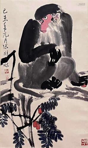 Zhang Peng, Chinese Monkey Painting