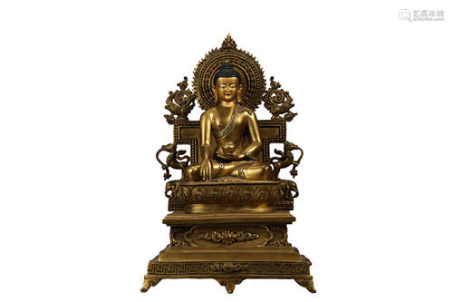 Gilt-Bronze Figure of Shakyamuni