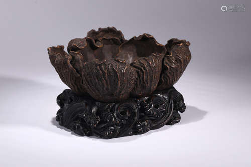 Carved Agalloch Fruit Bowl