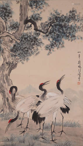 Xu Beihong, Chinese Crane Painting