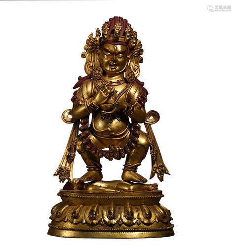 Gilt-Bronze Figure of Mahakala