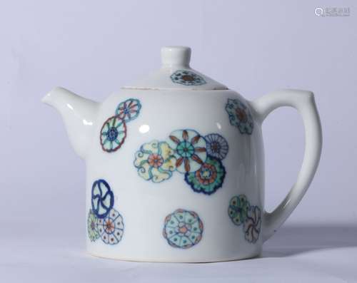 Doucai Porcelain Tea Pot , China