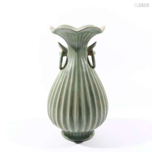 Green Glaze Porcelain Bottle, China