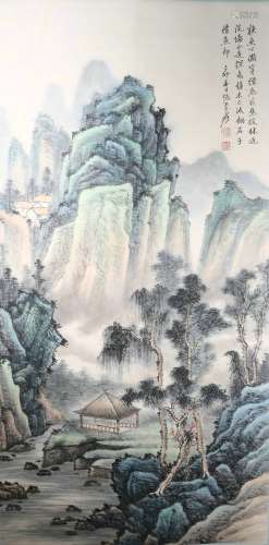 Ink Painting Of Landscape And Figures - Zhang Daqian, China