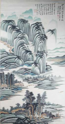 Ink Painting Of Landscape And Figure - Zhang Daqian, China