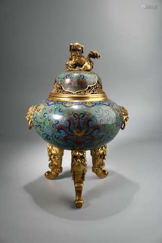 Enamel Cloisonne Incense Burner , China