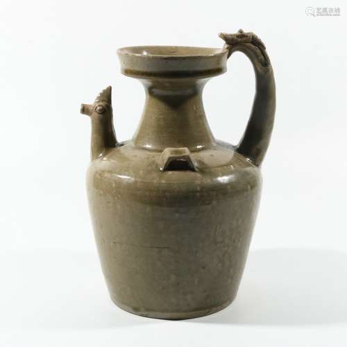 Green Glaze Porcelain Pot, China