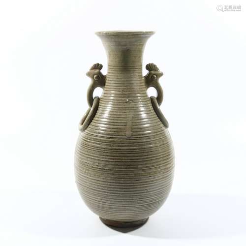 Green Glaze Porcelain Bottle, China