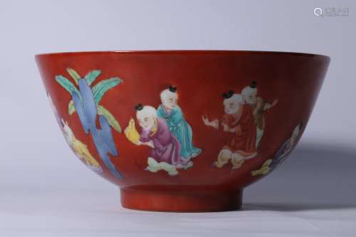 Famille Rose Porcelain Bowl, China