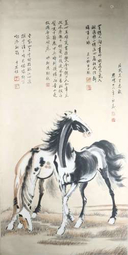 Calligraphy And Painting - Xu Beihong, China