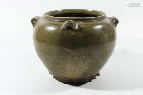 Green Glaze Porcelain Jar , China