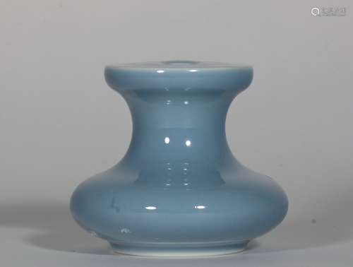 Blue Glazed Porcelain Vessel, China