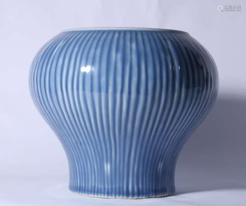 Blue Glaze Porcelain Jar, China