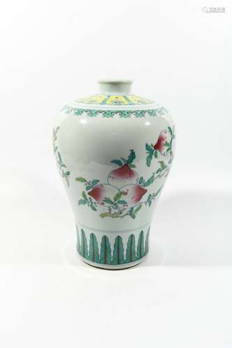 Doucai Color Porcelain Prunus Bottle, China