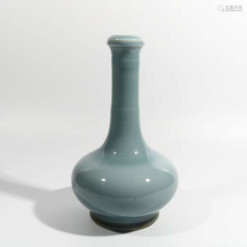 Green Glazed Porcelain Bottle, China