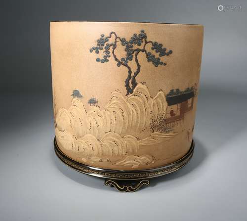 Zisha Brush Pot, China