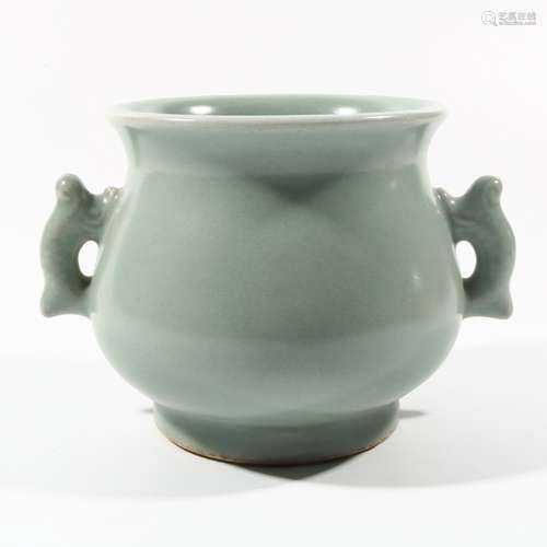 Green Glaze Porcelain Incense Burner, China