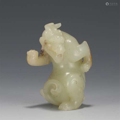 A CHINESE JADE DRAGON