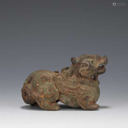 A CHINESE BRONZE LION