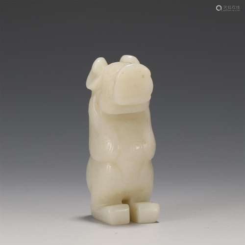 A CHINESE JADE PIG