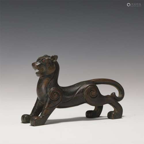 A CHINESE BRONZE BEAST