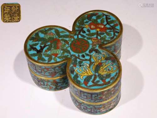 Qing Dynasty Qianlong Period - Cloisonne 'Bergamot,