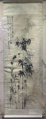 A CHINESE PAINTING OF BAMBOOS