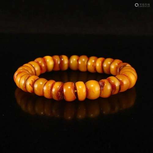 Vintage Amber Beads Bracelet