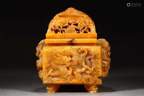 Qing Dynasty Qianlong Period - Shoushan Tianhuang Stone