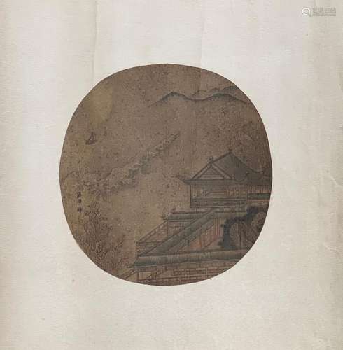 A CHINESE PAINTING OF PALACE