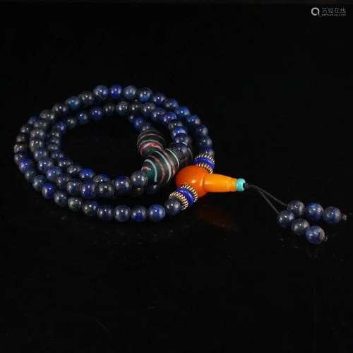 Chinese Natural Lapis Lazuli Beads Necklace