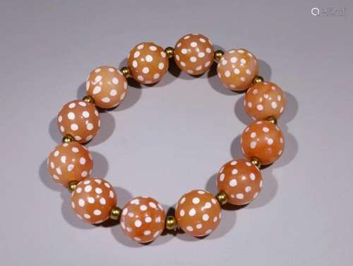 Agate Bead Bracelet