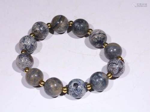 Agate Bead Bracelet